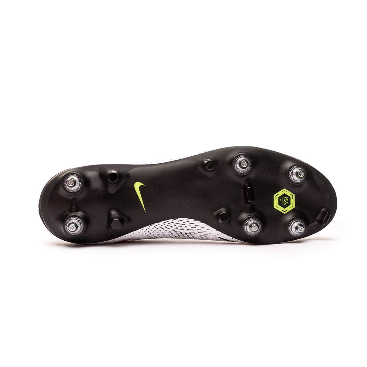 Bota de fútbol Nike Phantom GT Academy DF SG-Pro Anti-Clog TRACtion  White-Pink Blast-Black - Fútbol Emotion