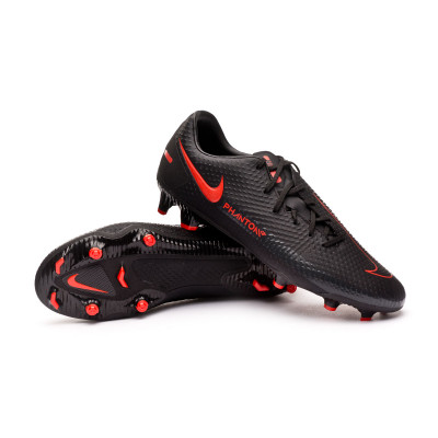 Football Boots Nike Phantom GT Academy FG/MG Black-Chile red-Dark smoke  grey - Football store Fútbol Emotion