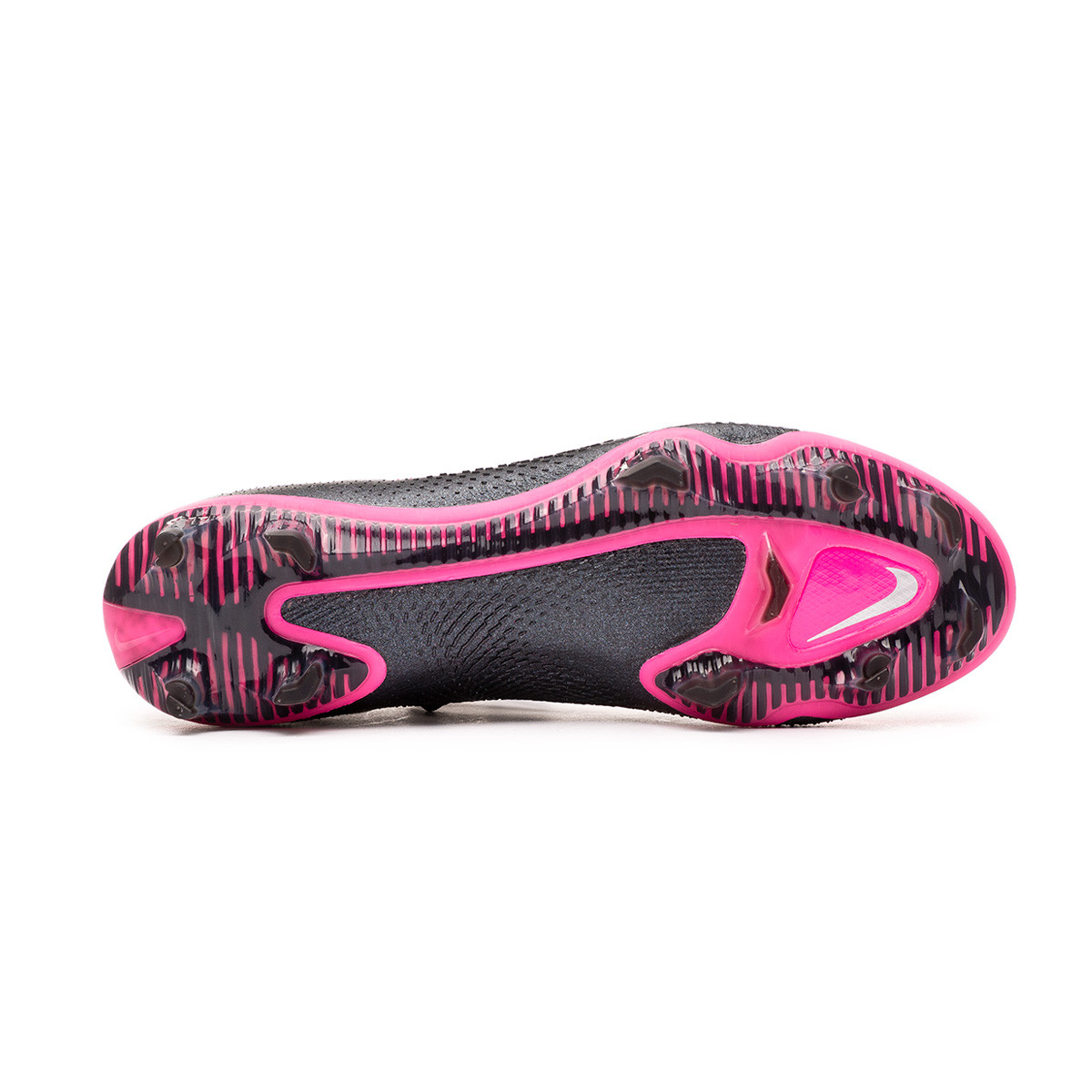 Bota de fútbol Nike Phantom GT Elite DF FG Black-Metallic Silver-Pink Blast  - Fútbol Emotion
