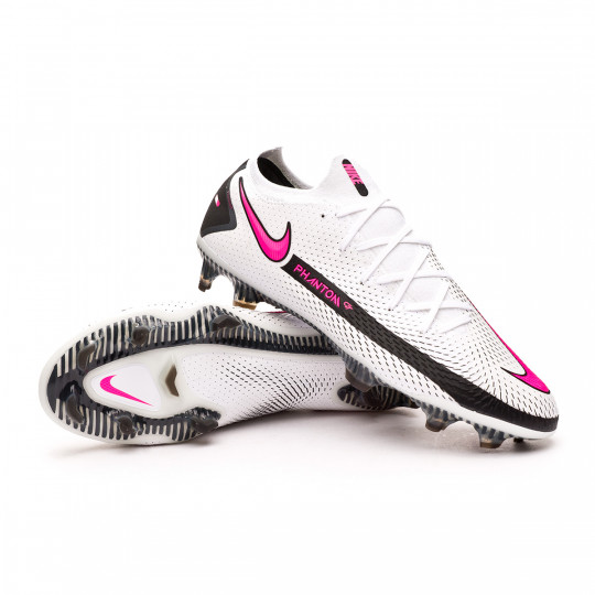 Independiente Feudal Acrobacia Bota de fútbol Nike Phantom GT Elite FG White-Pink Blast-Black - Fútbol  Emotion