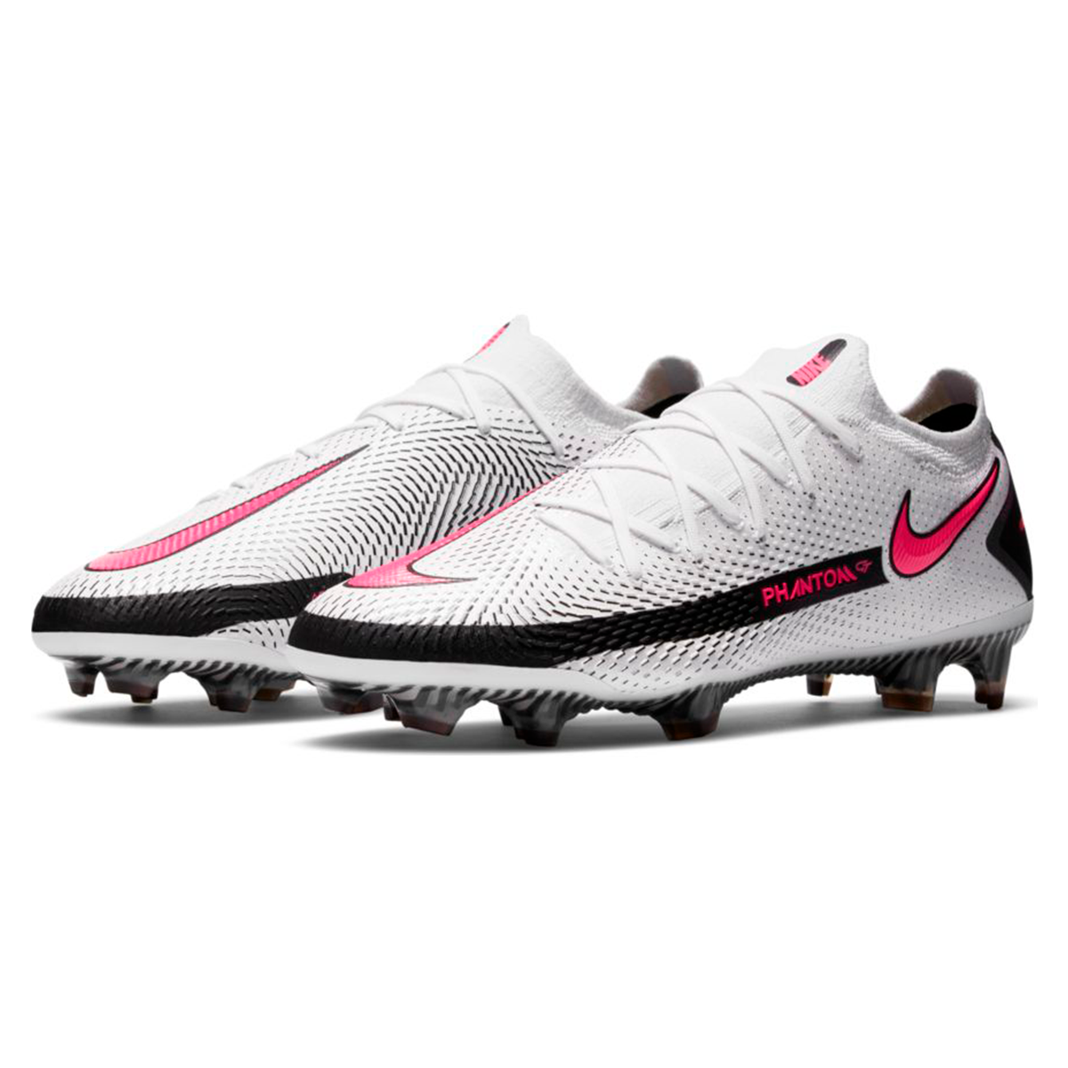 pink nike football boots with sock