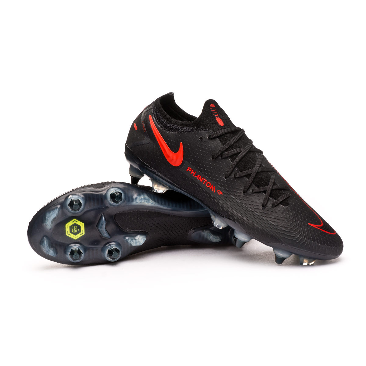 Scarpe Nike Phantom GT Elite SG-PRO Anti-Clog Traction Black-Chile red-Dark  smoke grey - Negozio di calcio Fútbol Emotion