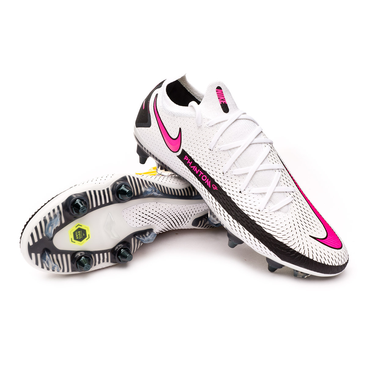 Bota de fútbol Nike Phantom GT Elite SG-PRO Anti-Clog Traction White-Pink  blast-Black - Tienda de fútbol Fútbol Emotion