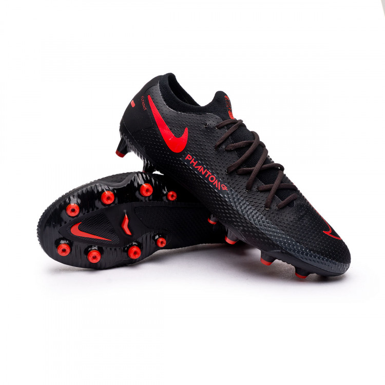 Fußballschuh Nike Phantom GT Pro AG-Pro Black-Chile Red-Dark Smoke Grey -  Fútbol Emotion