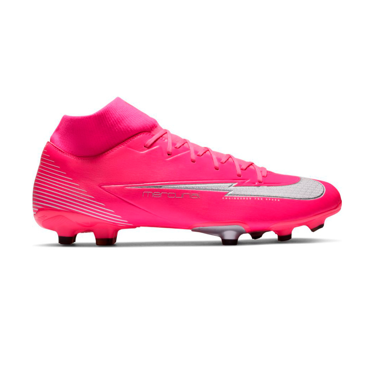 pink and white nike boots