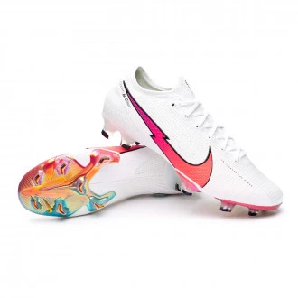 Bota Mercurial Vapor 13 Elite FG White-Flash Crimson-Hyper Jade-Black