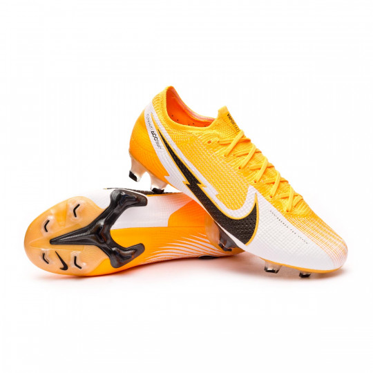 orange and white nike football boots