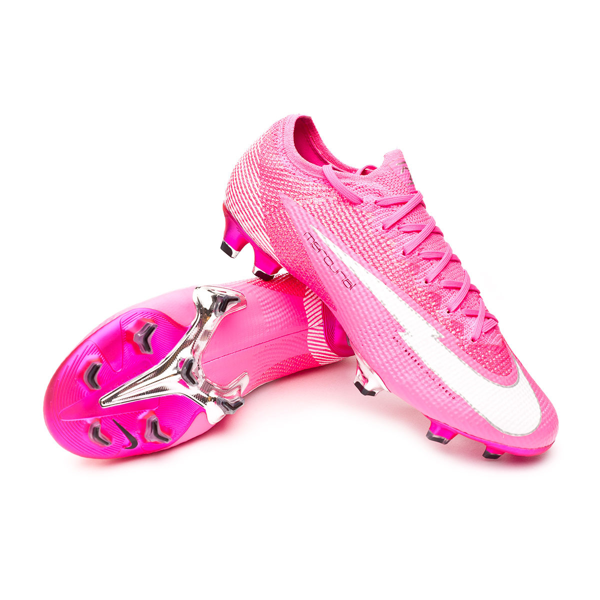 nike boots pink and black