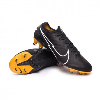Football Boots Mercurial Vapor 13 Elite Tech Craft FG Black-White-Pro Gold-Metallic Gold