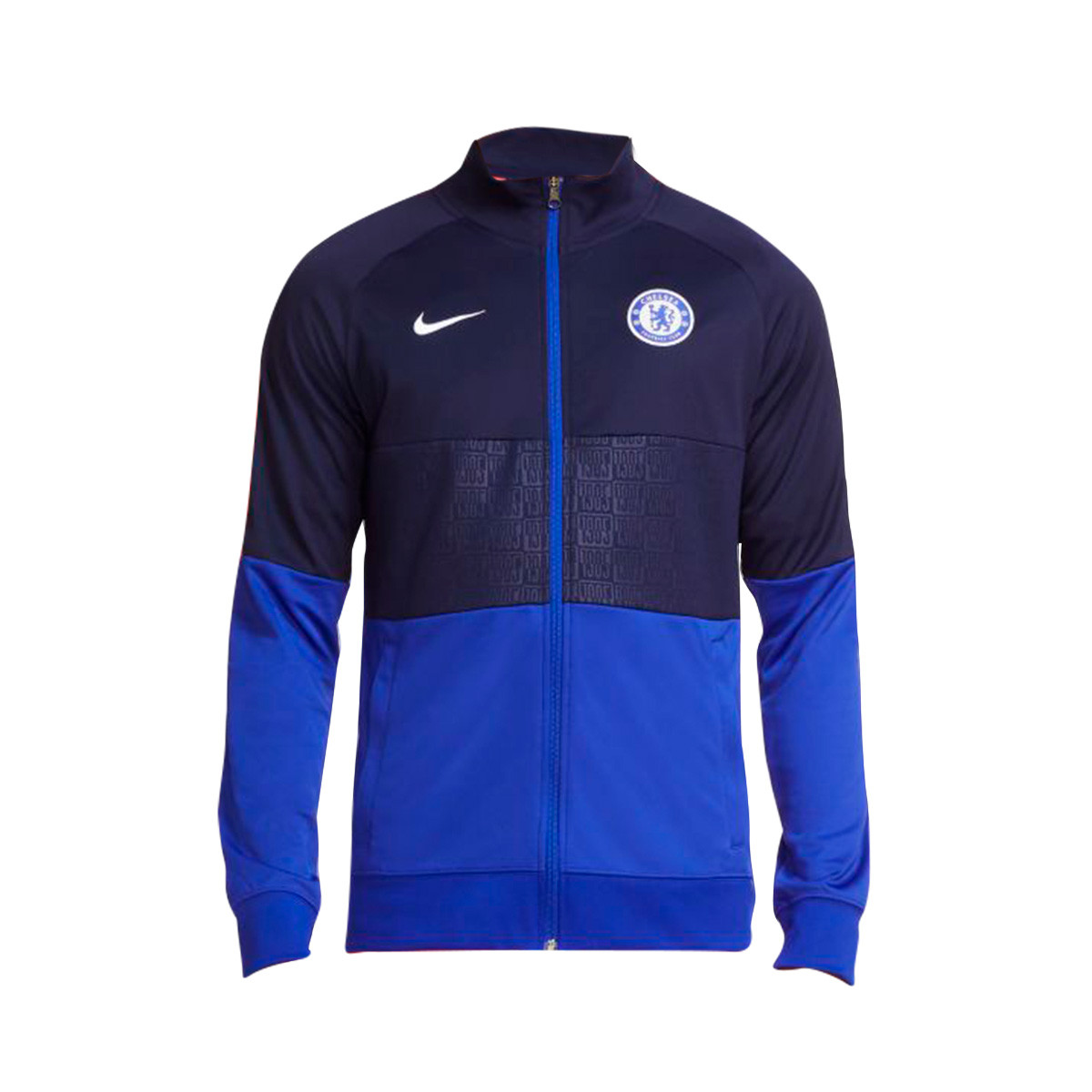 Jacket Nike Chelsea Fc I96 Anthem Cl 21 Blackened Blue Concord Ember Glow White Futbol Emotion