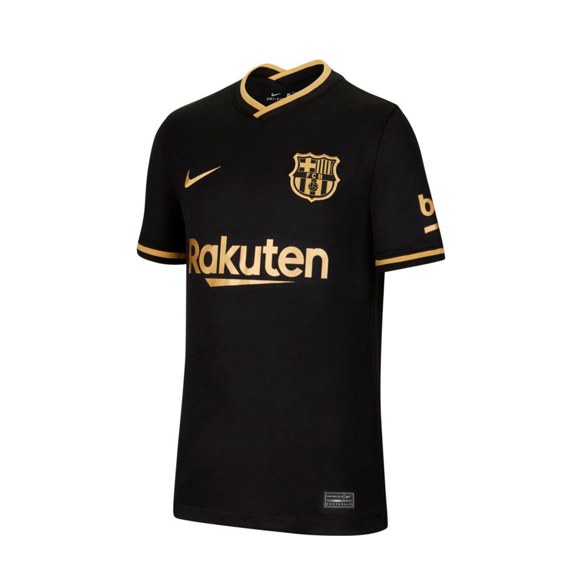 FC Barcelona Segunda Equipación Black-Metallic Gold - Fútbol Emotion