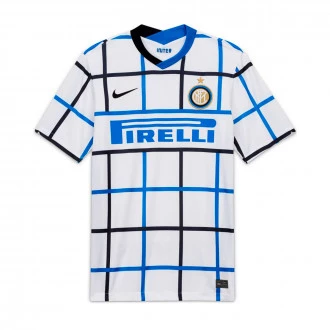 T-Shirt Inter Milan Stadium Away Jersey 2020-2021 White-Black