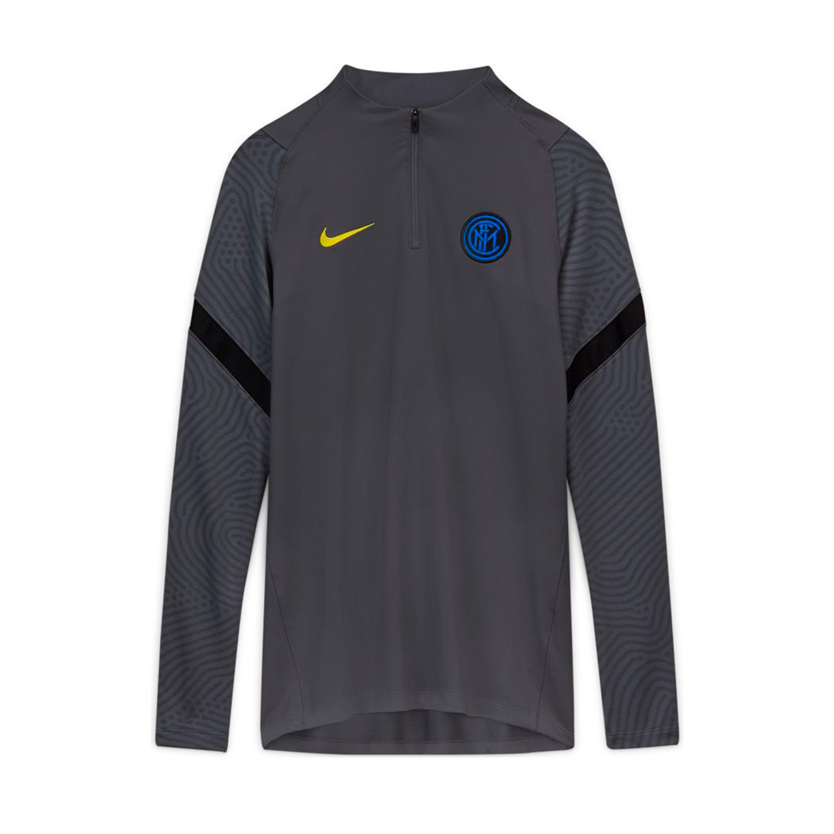 Sudadera Nike Inter Milan Dri-Fit Top Cl 2020-2021 Dark Grey-Black-Tour Yellow - Fútbol