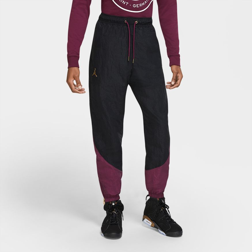 Pantalón largo Nike PSG Fanswear Black-Bordeaux-Metallic Gold - Fútbol Emotion