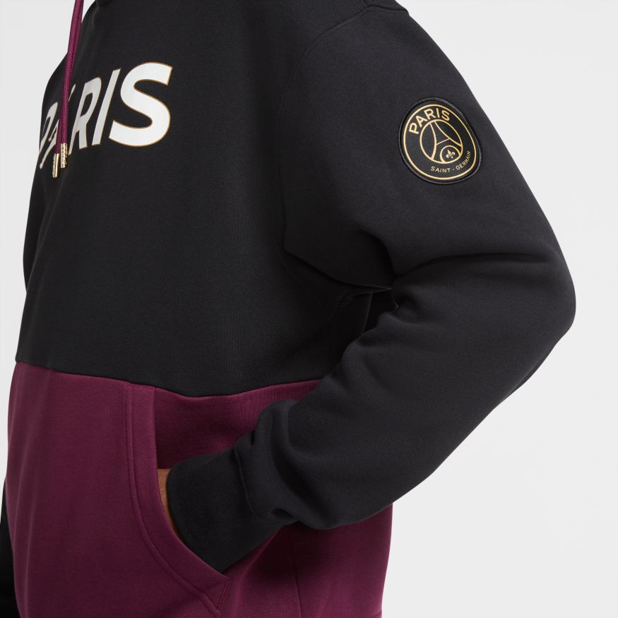 Enciclopedia Persona a cargo molino Sudadera Nike PSG x Jordan Fanswear Black-Bordeaux-Metallic Gold-White -  Fútbol Emotion