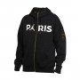 Jordan x Paris Saint-Germain Fleece Travel Full-Zip 2020-2021 Black-Metallic gold-White