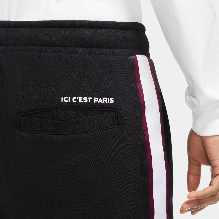 Pantalón largo Nike Paris Saint-Germain FC x Jordan Fleece 2020-2021  Black-Metallic Gold - Fútbol Emotion