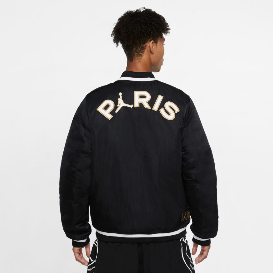 Bordeaux/schwarz/weiss/gold baumwolle, polyester und nylon. Chaqueta Nike Jordan x Paris Saint-Germain Varsity Jacket ...