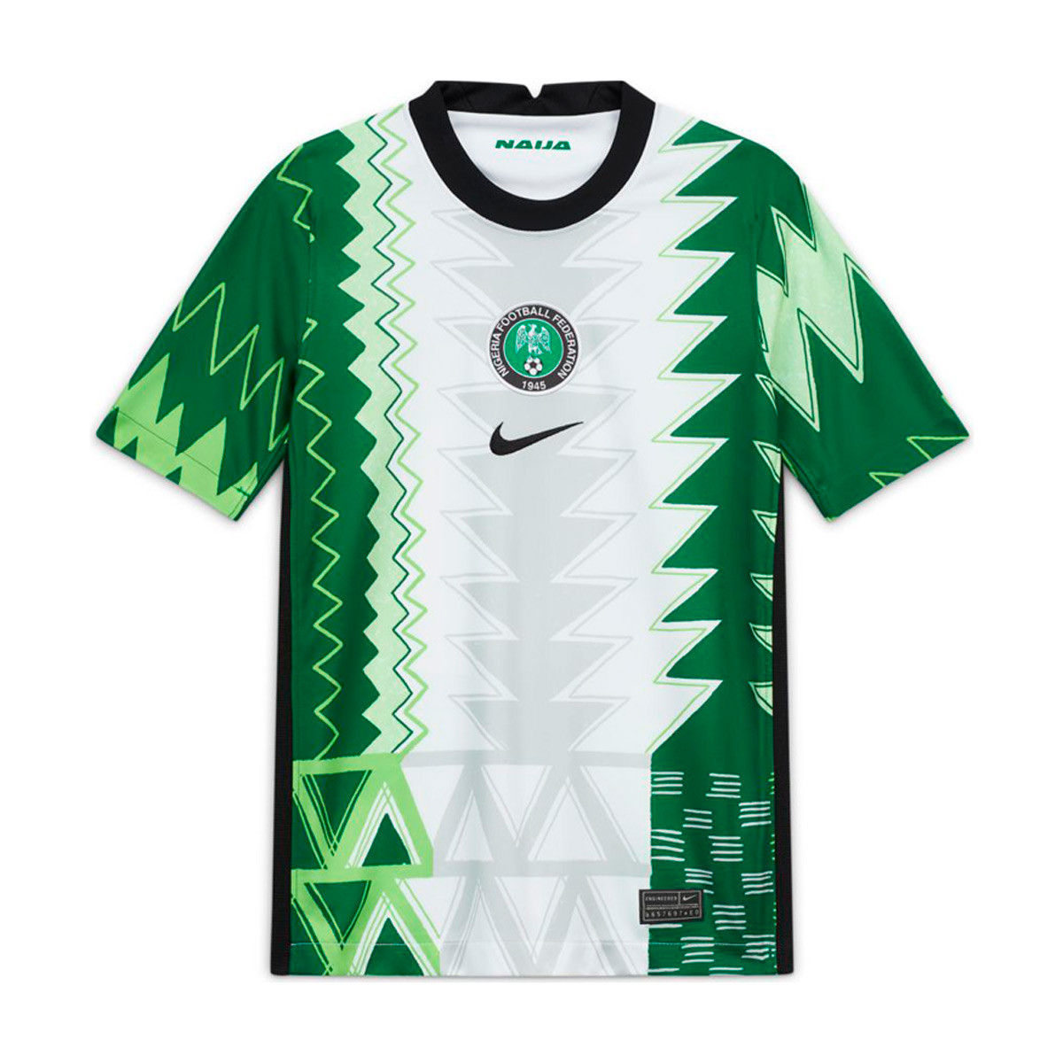 Camiseta Nike Stadium Primera Equipación 2020-2021 Niño White-Pine Green-Black Fútbol Emotion
