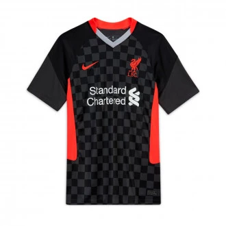 Camiseta Liverpool FC Stadium Tercera Equipación 2020-2021 Antracite-Black-Laser crimson