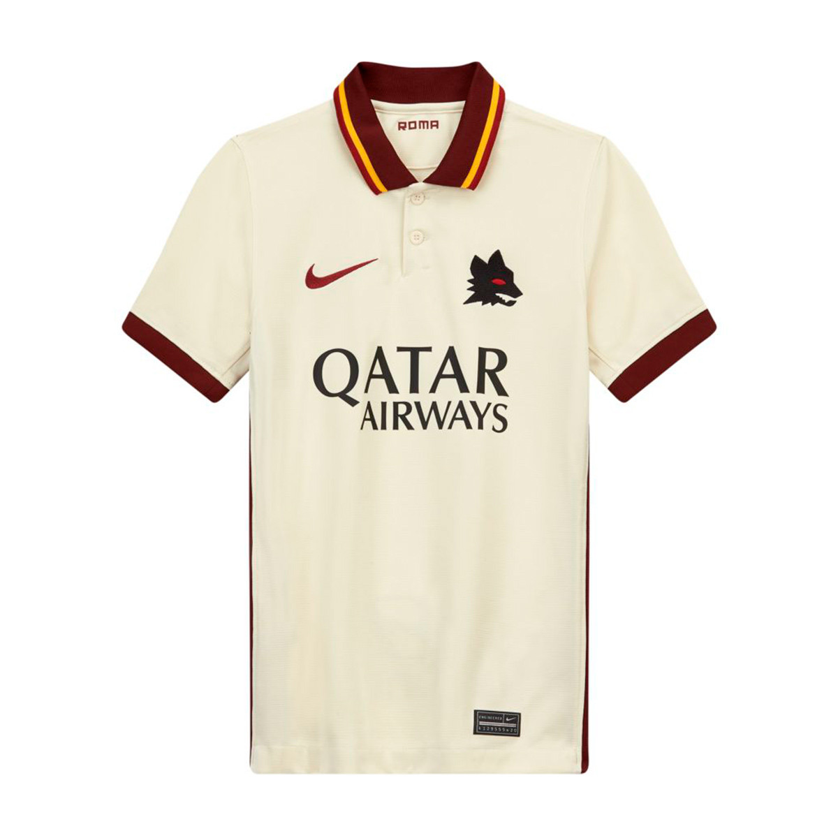 Camiseta Nike AS Roma Stadium Segunda Equipación 2020-2021 Niño Pale  ivory-Fossil-Dark team red - Tienda de fútbol Fútbol Emotion