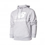 Essentials Stacked Logo Pullover Hoodie Grey