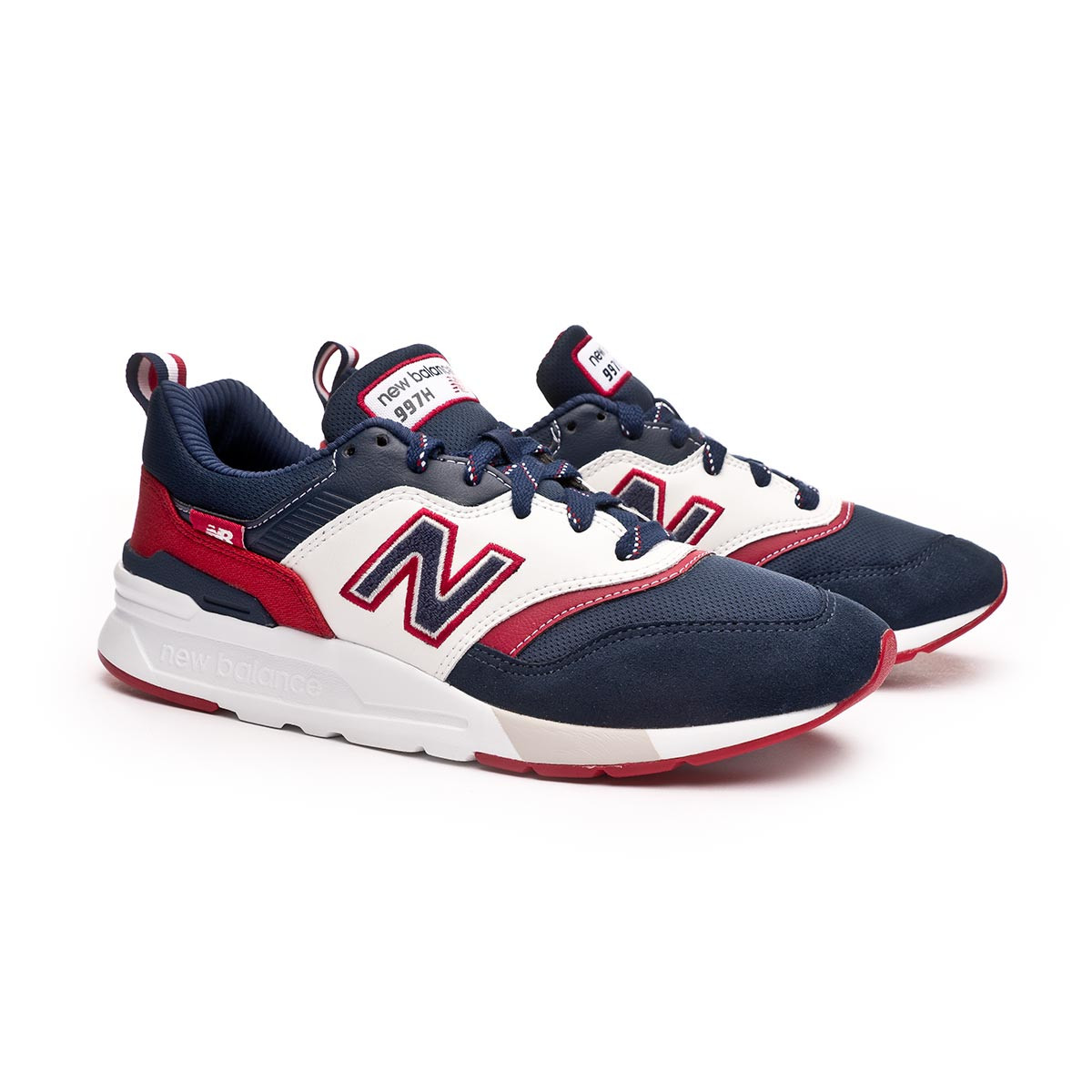 new balance white and red