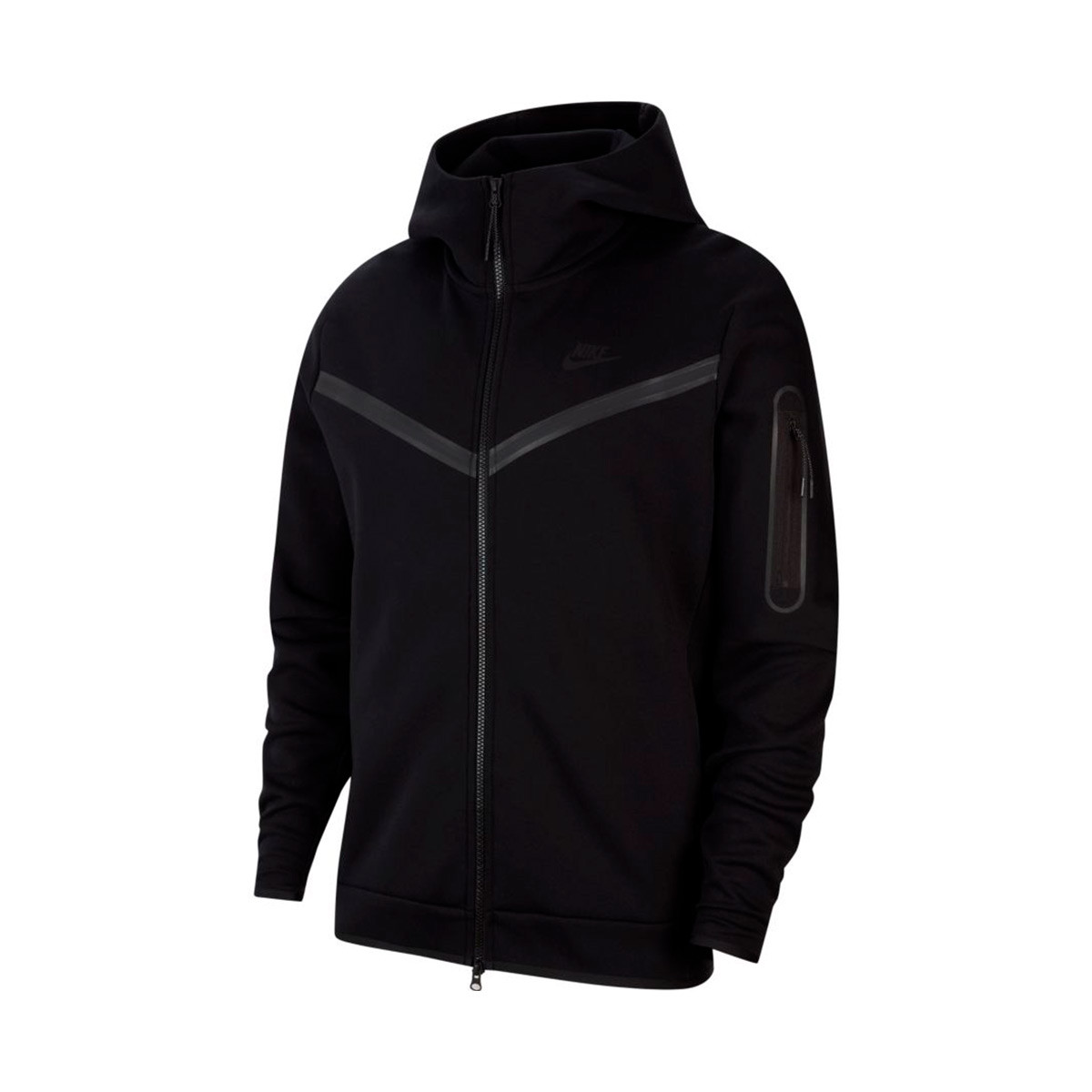 Generador Educación escolar amplio Chaqueta Nike Sportswear Tech Fleece Hoodie Black-Black - Fútbol Emotion