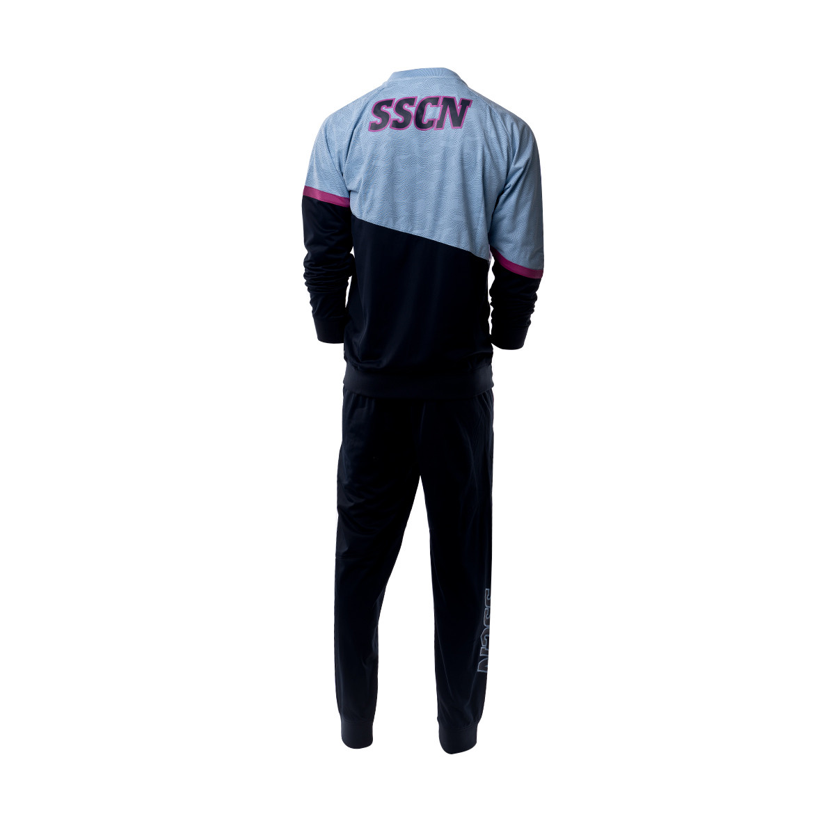 Tracksuit Kappa Ssc Napoli 2020 2021 Blue Grey Pink Futbol Emotion