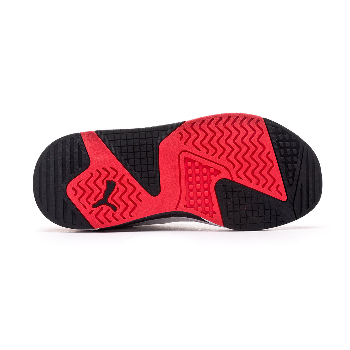 puma black and red trainers