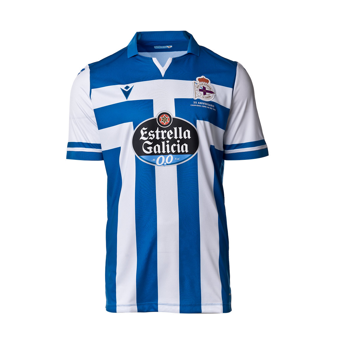 Camiseta Macron RC Deportivo La Coruña Primera Equipación Authentic ...