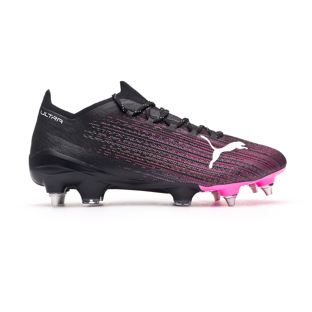 black pink football boots
