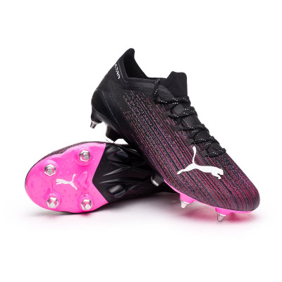 purple and pink football boots