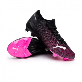 Bota Ultra 1.1 FG/AG Black-Luminous Pink