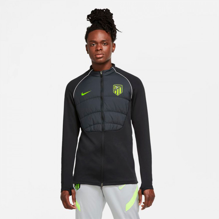 Padded Football Drill Jacket - Black 