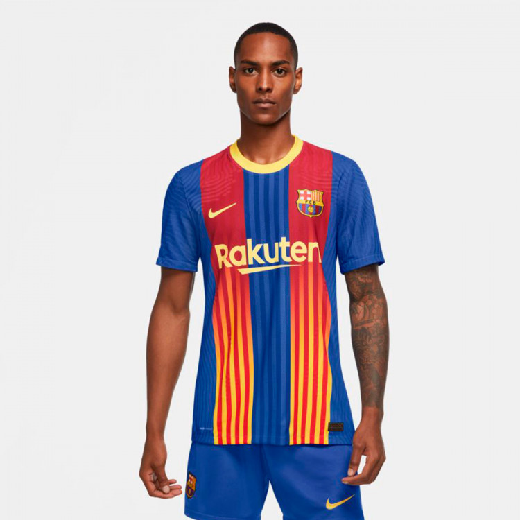 Jersey Nike Fc Barcelona Vapor Match El Clasico 2020 2021 Game Royal Varsity Maize Football Store Futbol Emotion