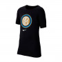 Inter Milan Evergreen Crest 2020-2021 Niño Black