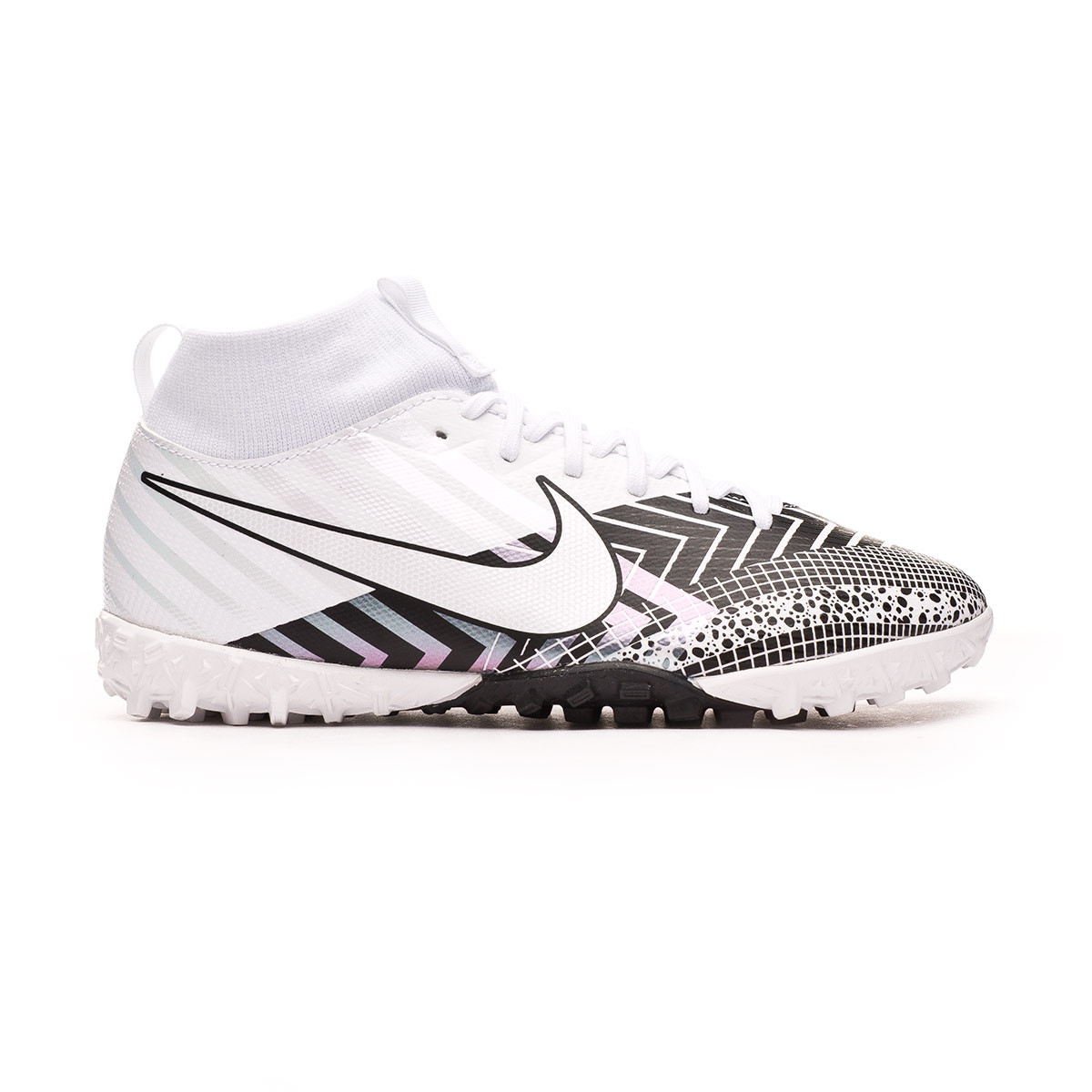 Bota de Mercurial Superfly 7 Academy Niño White-Black - Fútbol Emotion