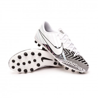 Bota Mercurial Vapor XIII Academy MDS AG Niño White-Black