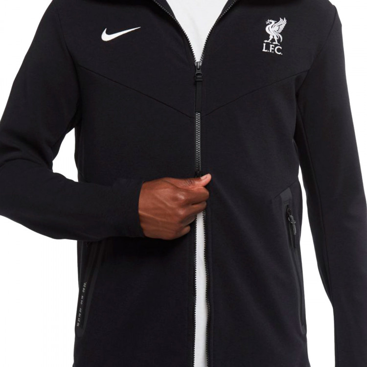 liverpool tech pack hoodie black