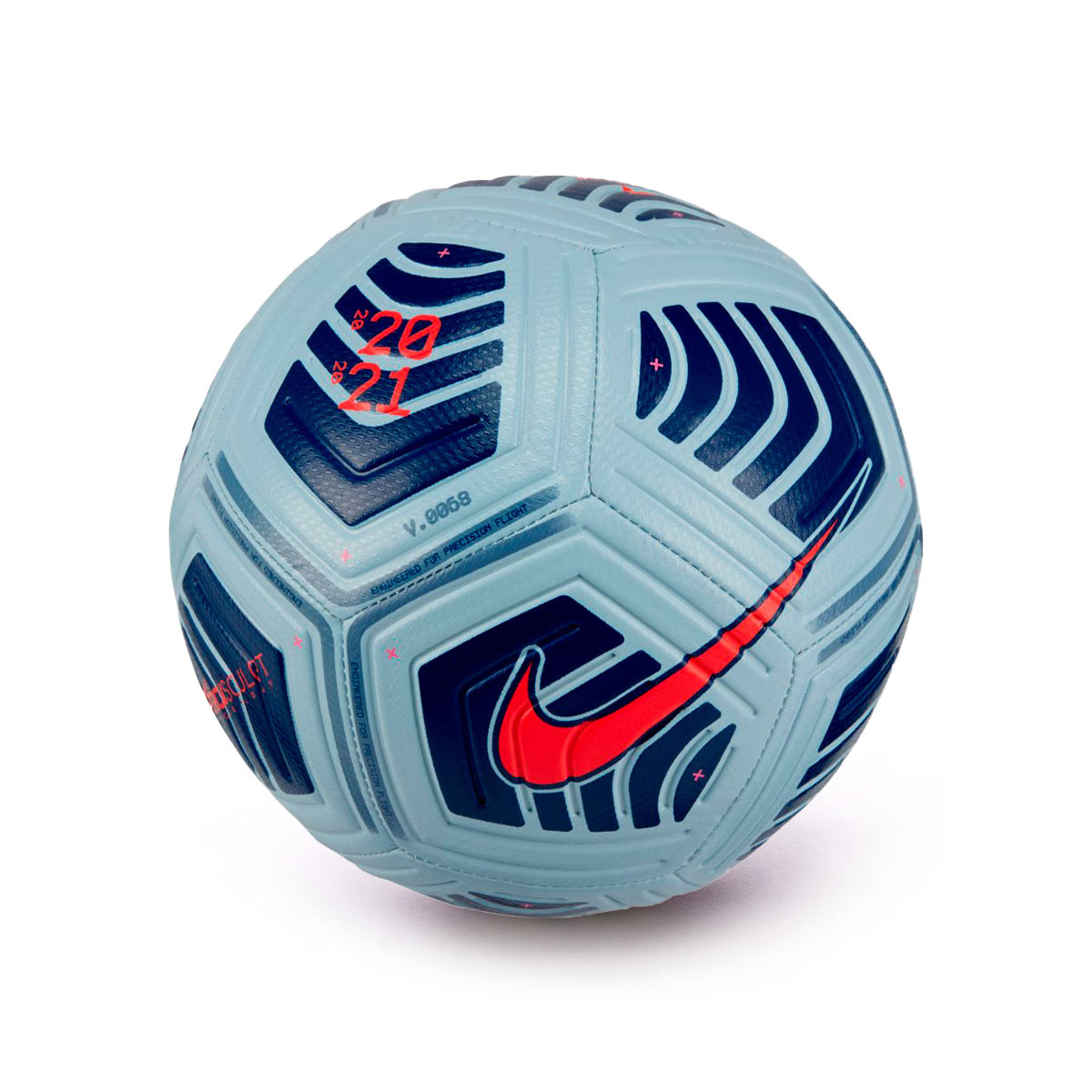 A veces a veces Virgen Barbero Balón Nike Strike 2020-2021 Light Armory Blue-Blue Void-Bright Crimson -  Fútbol Emotion