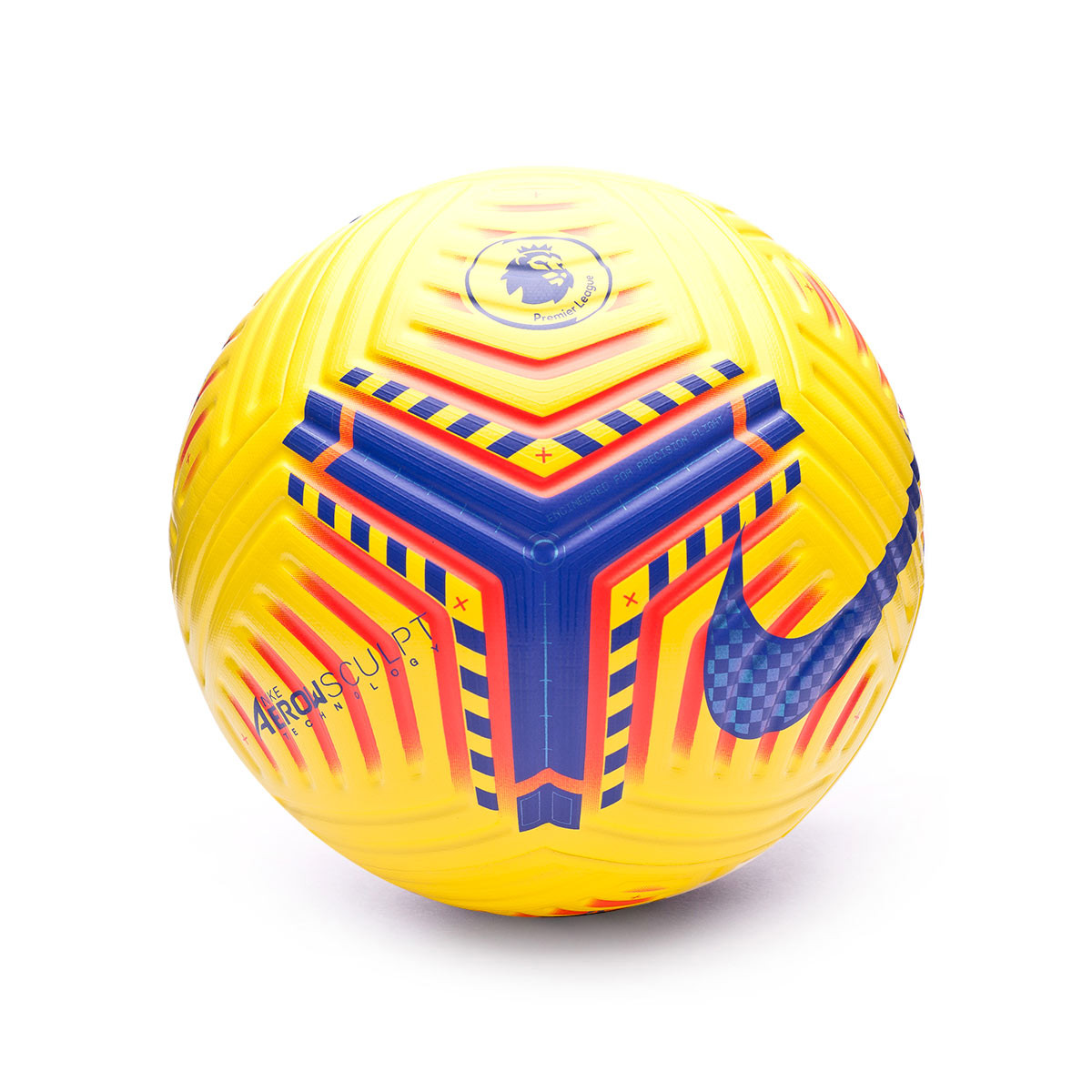 premier league ball yellow and purple