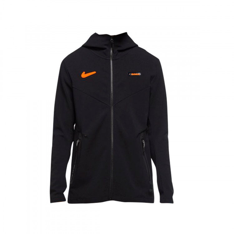 Jacket Nike AS Roma NSW Tech Pack Hoodie FZ Cl 2020-2021 Black-Safety  Orange - Fútbol Emotion