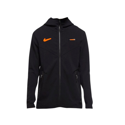 Veste Nike AS Roma NSW Tech Pack Hoodie FZ Cl 2020-2021 Black-Safety Orange  - Fútbol Emotion