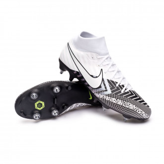 Bota Mercurial Superfly VII Academy MDS SG-PRO Anti-Clog Traction White-Black