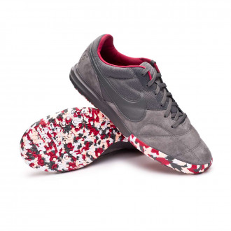 Sapatilha futsal The Nike Premier 2 Sala IC Iron Grey-Cardinal Red-Crimson Tint