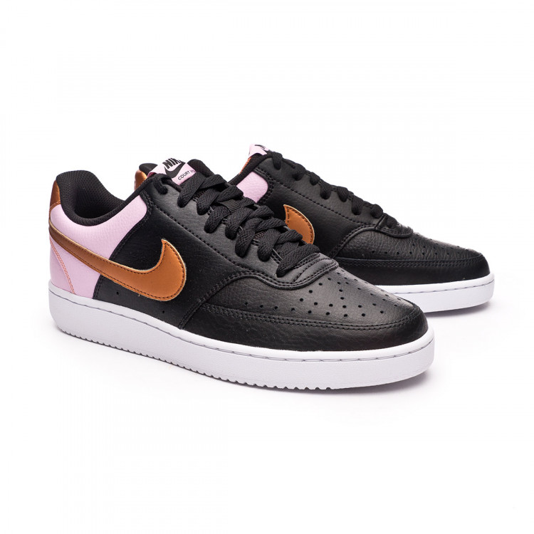 nike court vision low white metallic