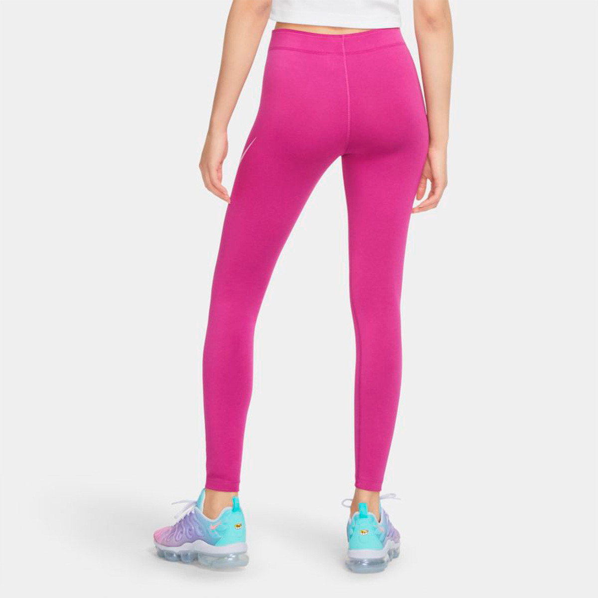 pink nike swoosh leggings