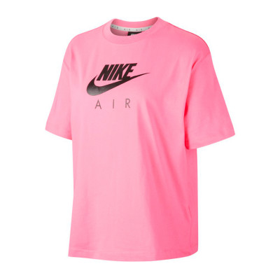 solo Persona a cargo Predicar Camiseta Nike Sportswear Air BF Mujer Pink Sicle-Black - Fútbol Emotion