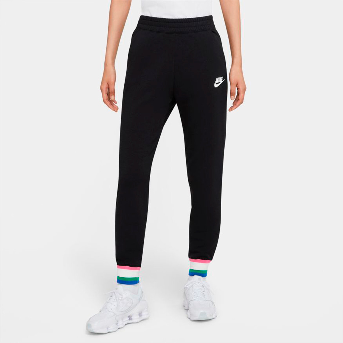 Pantaloni lunghi Nike Sportswear Heritage Donna Black-Sail-White - Fútbol  Emotion